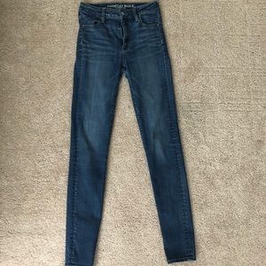 American eagle long skinny super stretch jeans